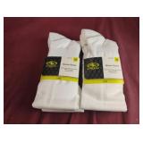 Soccer socks size M. 4 pairs. White
