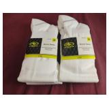 Soccer socks size M. 4 pairs. White