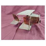 Vintage copper plane music box