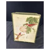 Hummingbird Paper Gift Box Vintage Has Slight