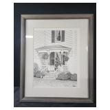 16x20 pen and ink drawing by John Furches , front