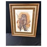 Owl Artwork 17x21"