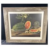 Watermelon Still Life by Robert Smith Framed Art