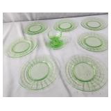 1930s vintage Anchor Hocking Uranium glass
