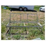 Metal glider 63 x 31 x 15-30