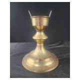 Vtg Brass candle holder 7"