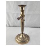 Vintage Brass candlestick holder 11.25"