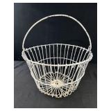 Vintage Wire Egg Basket