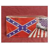 Rebel-American flag license plate 12 x 6