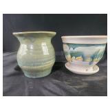 Pottery flower pots