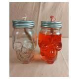 Skull glass handmade oil lamps 5.5"