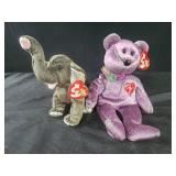 TY Beanie Baby 2000 Signature Bear, Trumpet The
