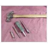 Hammer, tire gauge and more.....