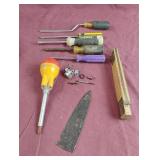 Screwdrivers, measuring tape and more......