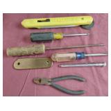 Rollerknife, screw drivers and more .....