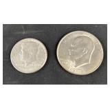 1971 Full and Half Dollar