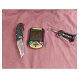 Deal or No Deal handheld game, wine bottle opener