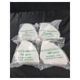 4 pks 100 ct cone coffee filters