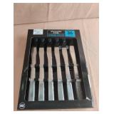 Stainless steel dinner knives. 36 pieces