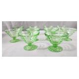 Set of 10 VINTAGE BLOCK OPTIC Anchor Hocking
