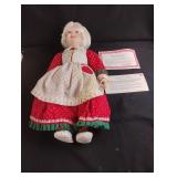 Mrs. Claus by The Danbury Mint. 18"