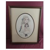 Vintage Jan Hagara 1983 Abby girl and doll 73/75.