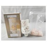 Lauren Ashley night light Himalayan salt lamp