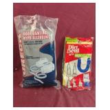 Oreck canister vacuum bags and Dirt Devil Type U
