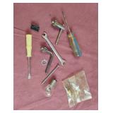 Wrench, screw drivers and more.....