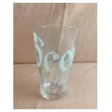 Beer drinking glasses. Case of 24. 5 3/4" tall