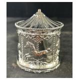 Silver Plated Carousel Bank