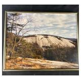 Framed Stone Mountain NC Photograph- 14x11"