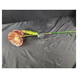 29" solar garden flower yard decor red brown