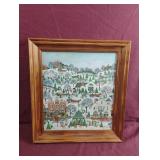 Jo Sickbert framed artwork 12.5 x 14