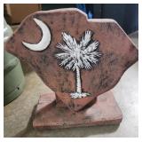 South Carolina Gamecock Rock yard art 20x16