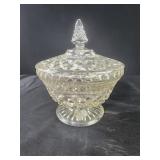 Wexford Anchor Hocking Clear Pressed Glass Lidded