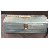 Model Brand Blue Vintage Tool Box