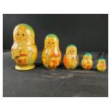5pc Russian nesting dolls