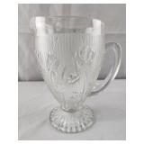 Vintage Jeannette Depression Glass Pitcher Iris