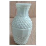 Vintage milk glass vase 4"