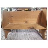 32x22x13 wooden bench child bench