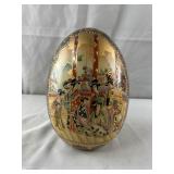 Vintage Hand Painted Satsuma Egg Porcelain