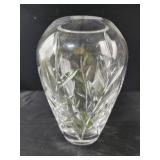 Royal Doulton Crystal vase, leaf design, Park