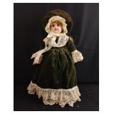 Porcelain extremeties "Victoria" doll. 18"