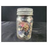 Vintage Jumbo peanut butter glass jar with lid