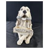Dog Welcome Sign / Statue