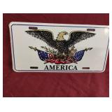 America license plate 12 x 6