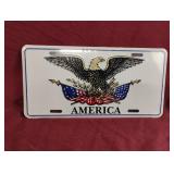 America license plate 12 x 6