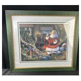 Santa Claus Framed Artwork - 29 1/2x26"