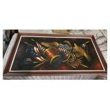 Patriotic Oil Painting 52x29"